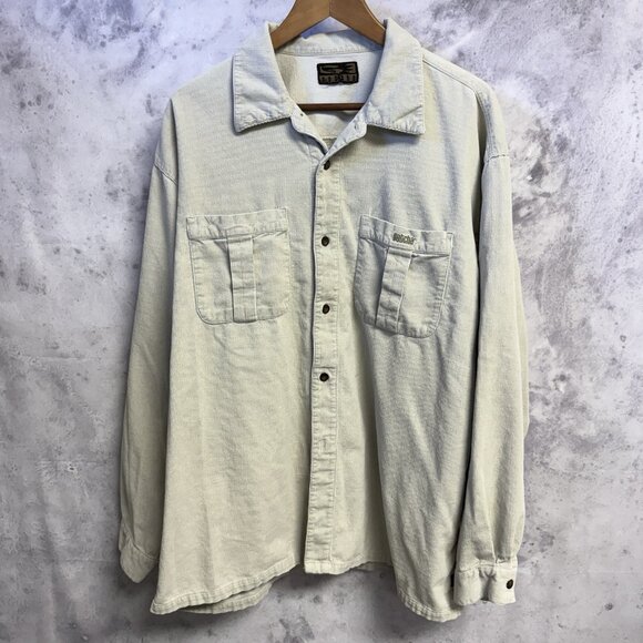 Vintage Gotcha Corduroy Shirt Mens 2XL Button Up Long Sleeve Y2K 25x29.5 - Picture 1 of 16